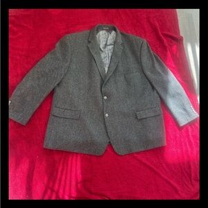 NWOT PIERRE LOREN Sport Coat Blazer Brown Wool Blend 2 Button 60R Paisley